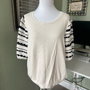 Chico's Cream Knit Sweater